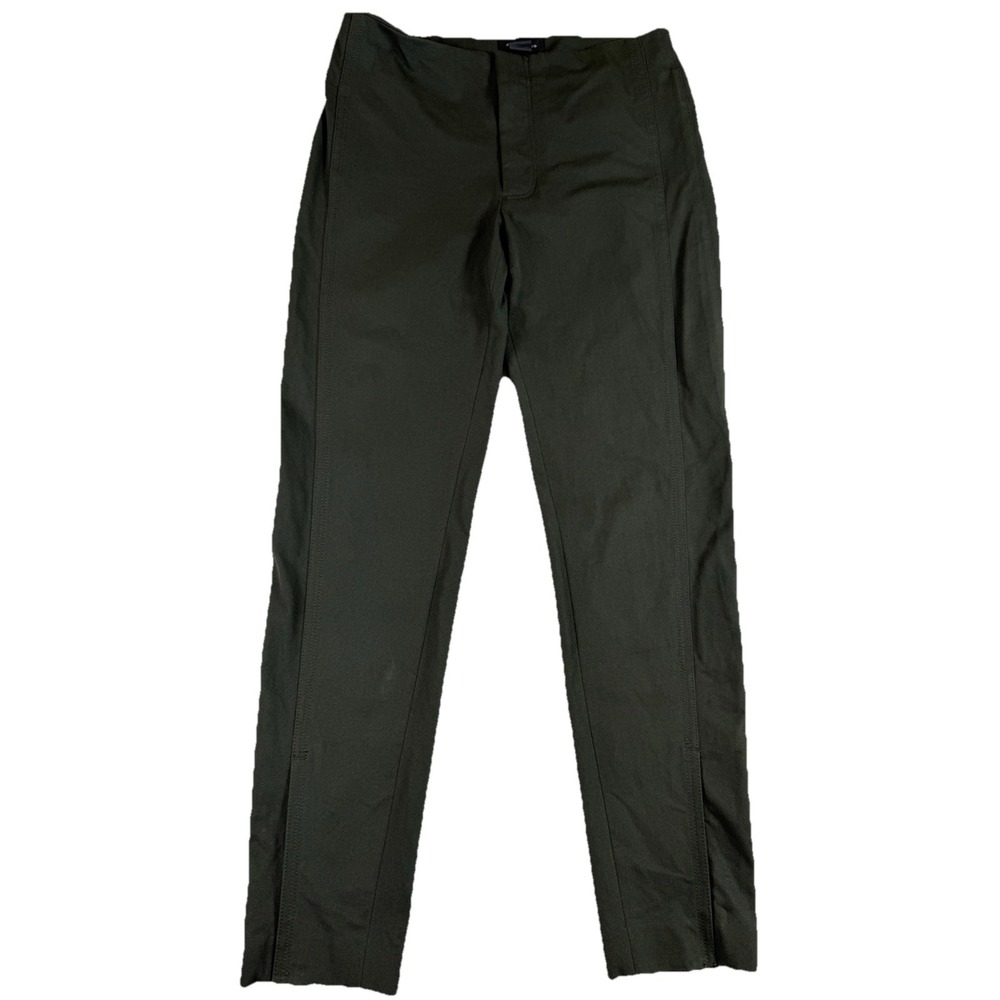 Club Monaco Green Twill Tapered Leg Zip Ankle Dress Pants Women's 4